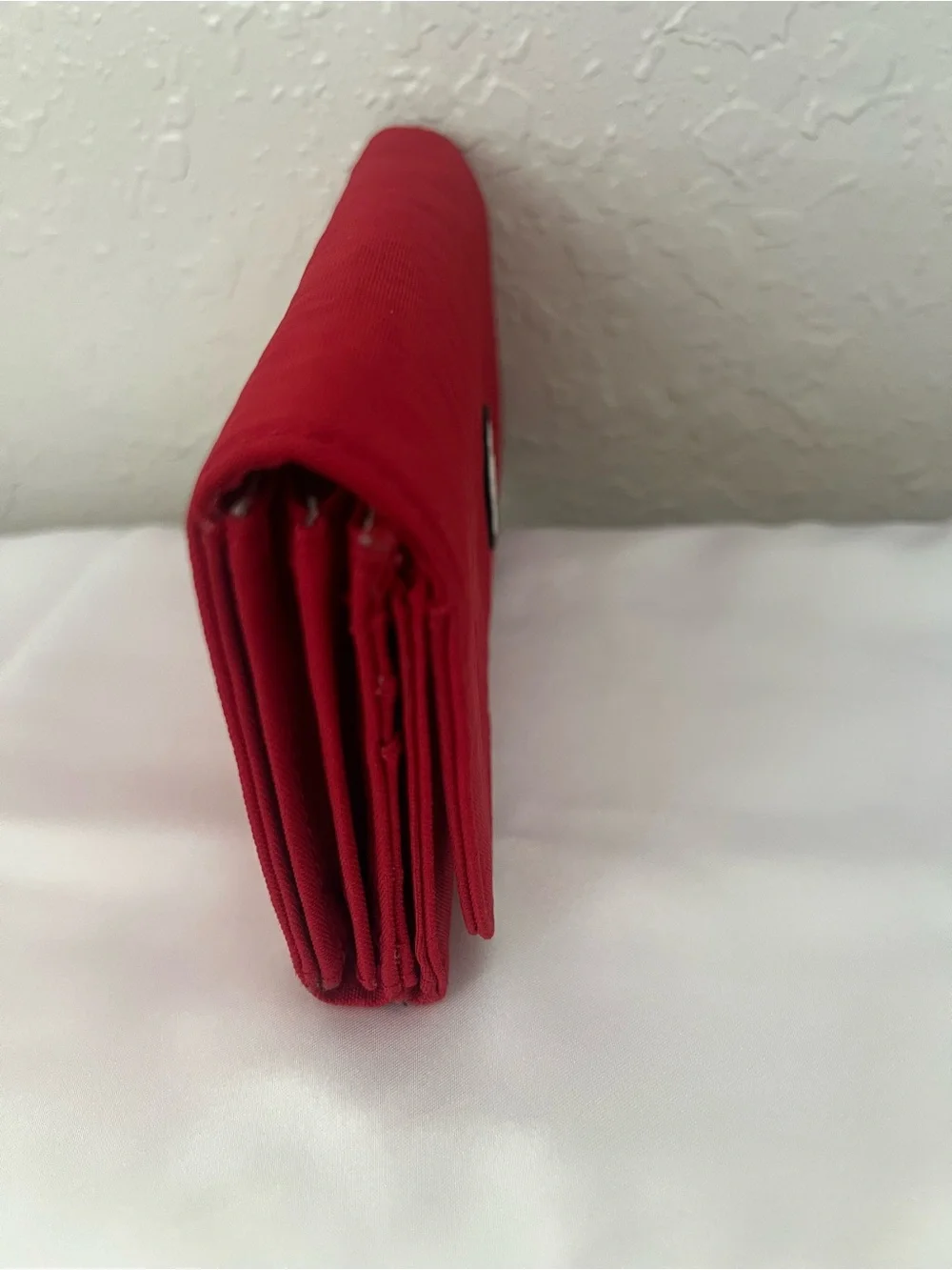 Kipling Red Nylon Large Trifold Organizer Wallet